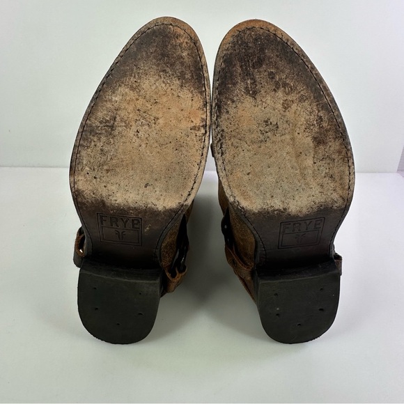 Frye Women's Brown Riding Boots Wyatt Harness Size 9.5B - Picture 6 of 7